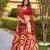 Red Color Smart And Girlie Tussar Silk Lehenga Choli For Festive Looks