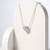 925 Sterling Silver Heart Bead  Pendant Necklace Set ,CZ Heart Pendant Set 
