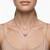 925 Sterling Silver Heart Bead  Pendant Necklace Set ,CZ Heart Pendant Set 
