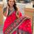 Pink silk blend ikkat and patola weaving concept saree & contrast blouse