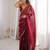 Maroon color beautiful fendy satin fabric ethnic ceremonial saree
