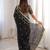 Black color beautiful sequins work heavy partywear saree