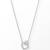 925 Sterling Silver Double Heart  Pendant Necklace Set , CZ Interlocking Heart Pendant Set 