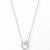 925 Sterling Silver Double Heart  Pendant Necklace Set , CZ Interlocking Heart Pendant Set 