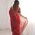 Maroon color beautiful sequins work heavy partywear saree