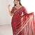 Maroon color beautiful sequins work heavy partywear saree