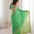 Parrot green color beautiful sequins work heavy partywear saree