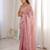 Pink color beautiful sequins work heavy partywear saree