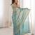 Sky blue color beautiful sequins work heavy partywear saree