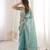 Sky blue color beautiful sequins work heavy partywear saree