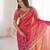 Tamato color beautiful sequins work heavy partywear saree