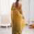 Mahendi color beautiful fendy satin fabric girlie looks stylish saree