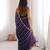 Purple color stylish bollywood looks fendy satin fabric saree