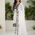 White georgette embroidered kurta-sets