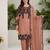 Bronze georgette embroidered kurta-sets