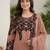 Bronze georgette embroidered kurta-sets