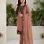 Bronze georgette embroidered kurta-sets