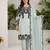 Light-grey georgette embroidered kurta-sets