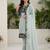 Light-grey georgette embroidered kurta-sets