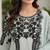 Light-grey georgette embroidered kurta-sets