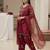 Pink silk blend embroidered kurta-sets