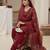 Pink silk blend embroidered kurta-sets