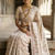 White color embroidery and zarii weaving art silk saree