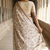 White color embroidery and zarii weaving art silk saree