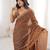 Coco color moss two tone fabric heavy designer partywear saree