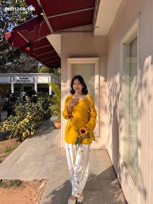 Yellow rayon plain kurta-sets 2
