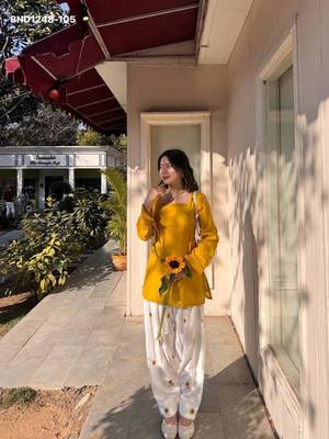 Yellow rayon plain kurta-sets 3