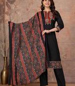 Cotton straight kurti-pant-dupatta set
