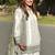 Off-white silk blend embroidered kurta-sets