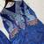 Dark-blue crepe printed kurta-sets