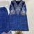 Dark-blue crepe printed kurta-sets
