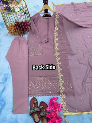 Lavender georgette embroidered kurta-sets 2