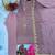 Lavender georgette embroidered kurta-sets