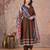 Cotton anarkali kurti-pant-dupatta set