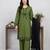 Green rayon embroidered kurta-sets