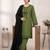 Green rayon embroidered kurta-sets