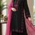 Black rayon embroidered kurta-sets