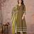 Cotton anarkali kurti-pant-dupatta set
