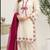 White rayon embroidered kurta-sets