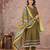 Cotton anarkali kurti-pant-dupatta set
