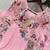 Baby-pink silk blend embroidered kurta-sets