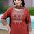 Cotton printed straight kurti-pant-dupatta set