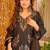 Black crepe printed kurta-sets