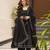 Black georgette printed kurta-sets