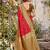 Red color soft silk fabric woven designer ethnic partywear saree