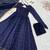 Navy-blue georgette printed kurta-sets